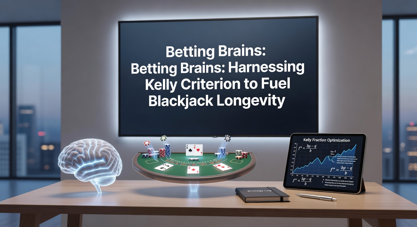 Grafik zur Kelly-Formel im Blackjack mit Bankroll-Wachstumskurven