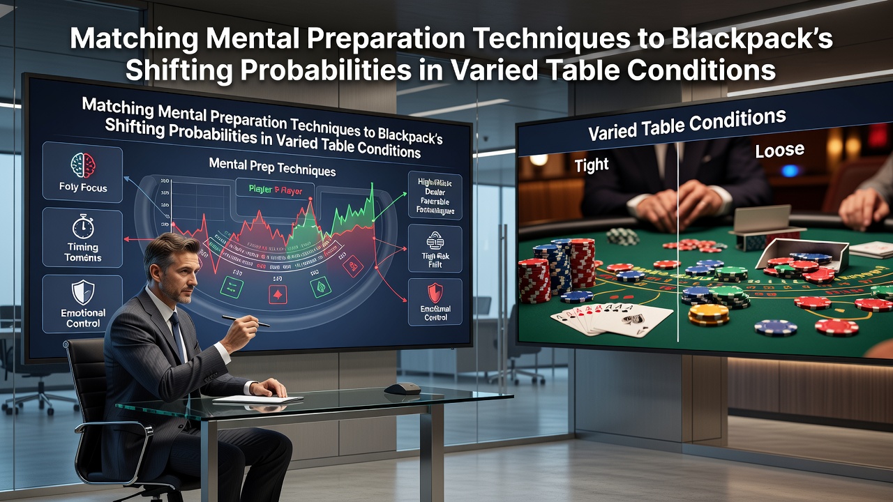 Mentale Vorbereitungstechniken passen sich Blackjack-Wahrscheinlichkeiten an variablen Tischbedingungen an