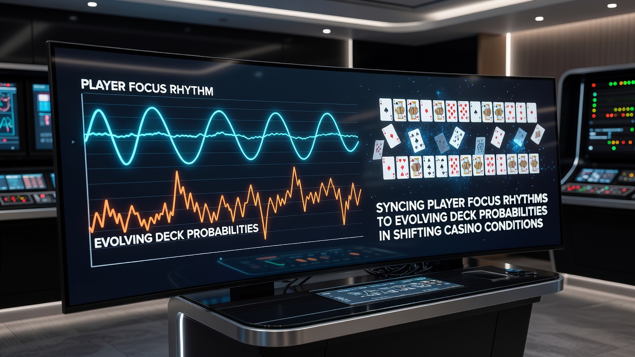 Blackjack-Tisch mit Karten und Fokus auf Deck-Zusammensetzung